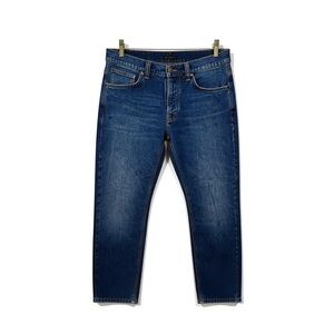 Nudie Jeans Solid Ollie wild blue mens jeans cotton stretch size 32 X 26